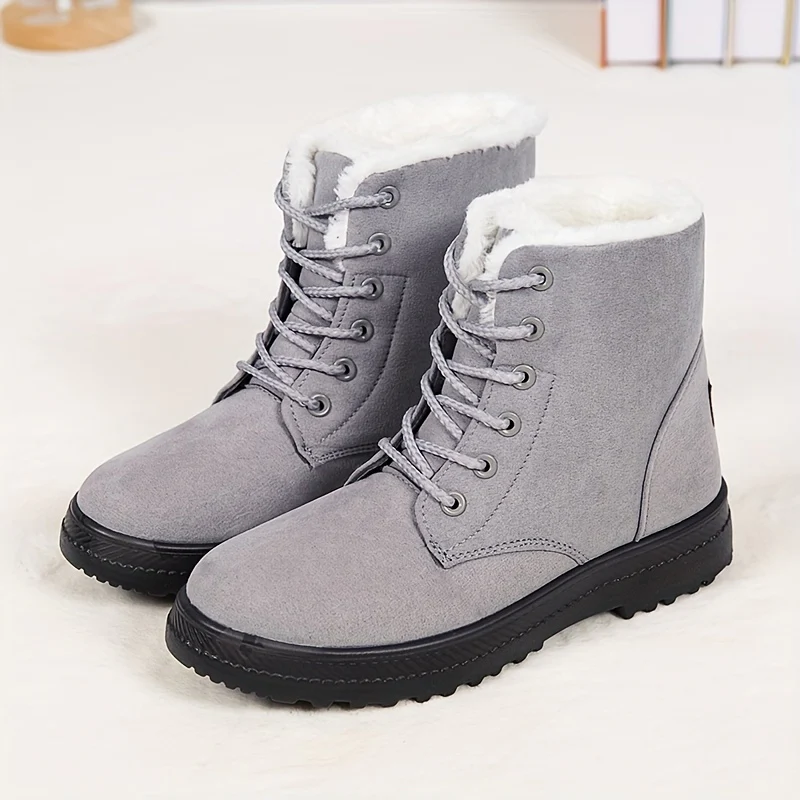 Dahlia™ Faux Fur Lace-Up Boots - Image 3