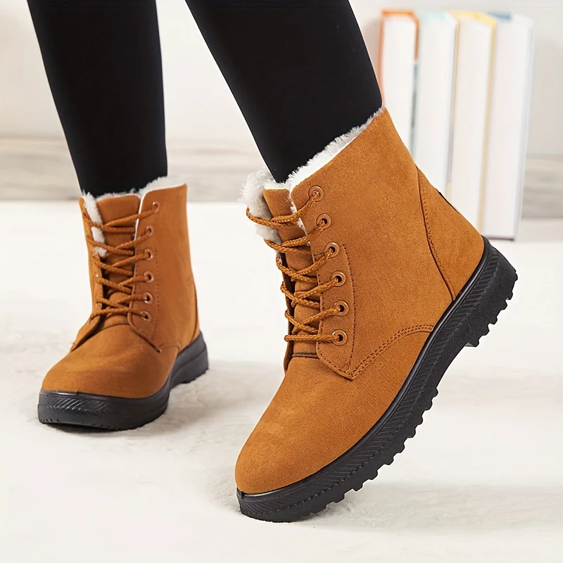 Dahlia™ Faux Fur Lace-Up Boots - Image 4