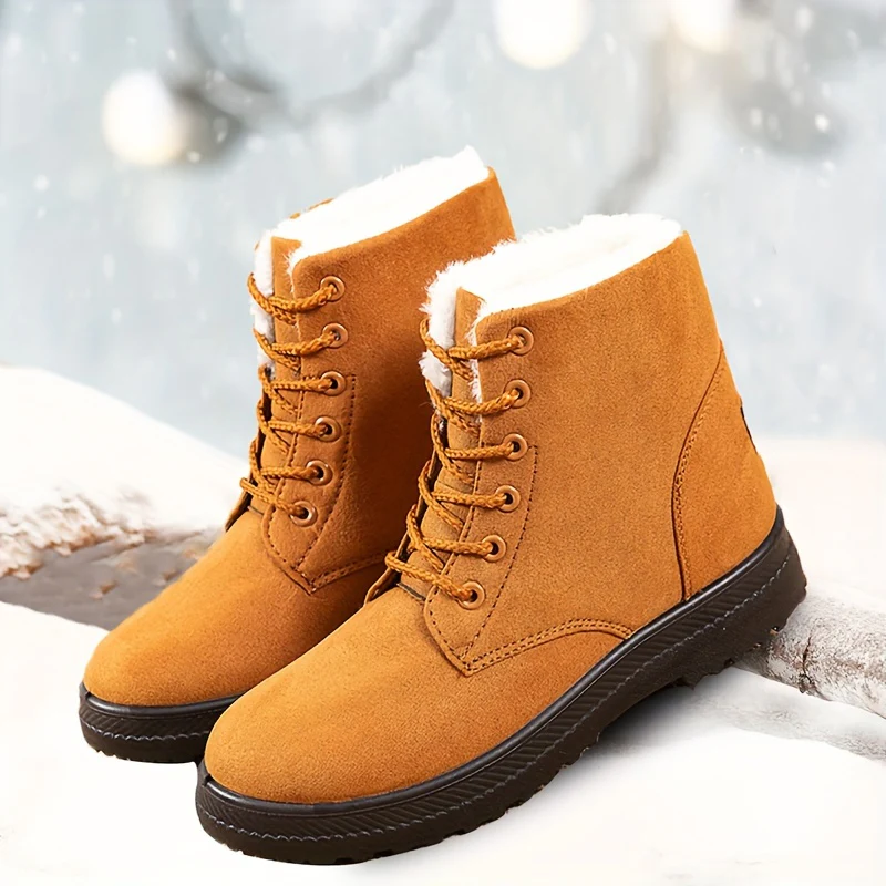 Dahlia™ Faux Fur Lace-Up Boots - Image 5