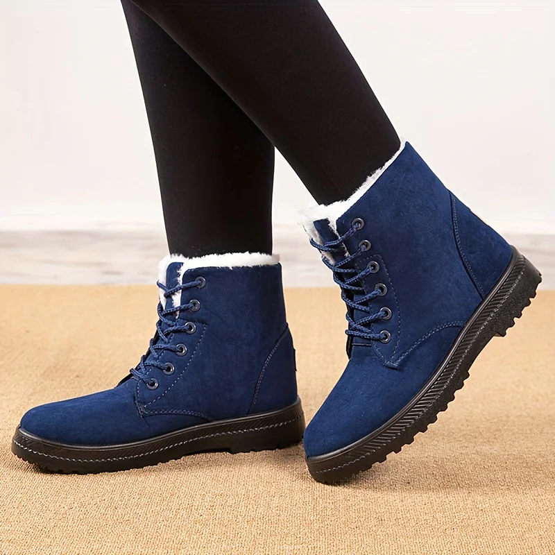 Dahlia™ Faux Fur Lace-Up Boots - Image 6