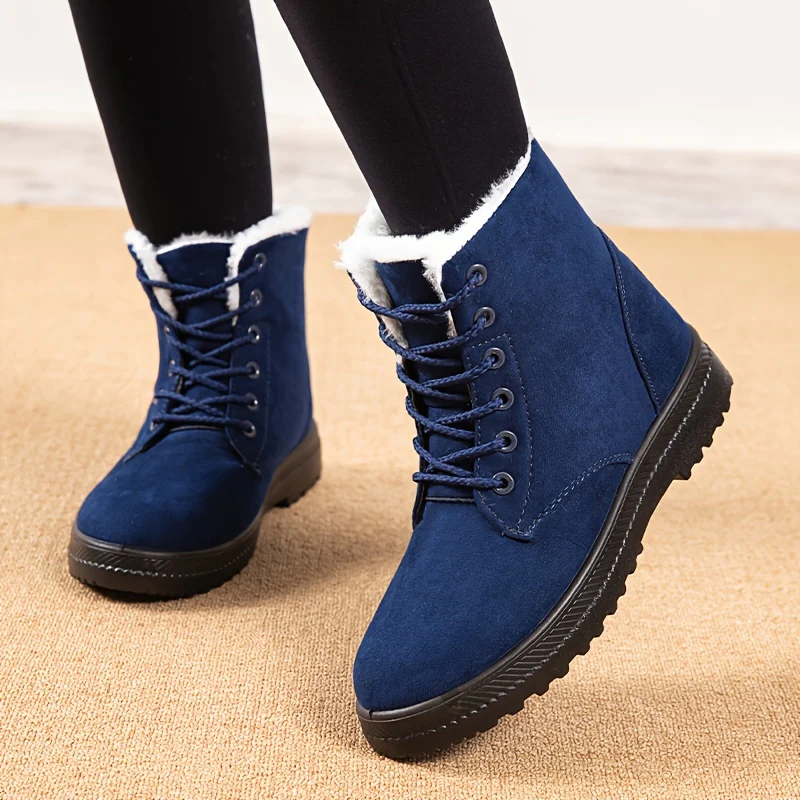 Dahlia™ Faux Fur Lace-Up Boots - Image 7
