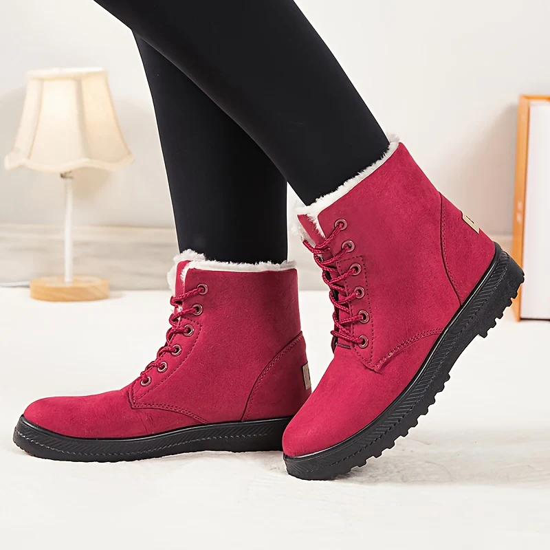 Dahlia™ Faux Fur Lace-Up Boots - Image 8