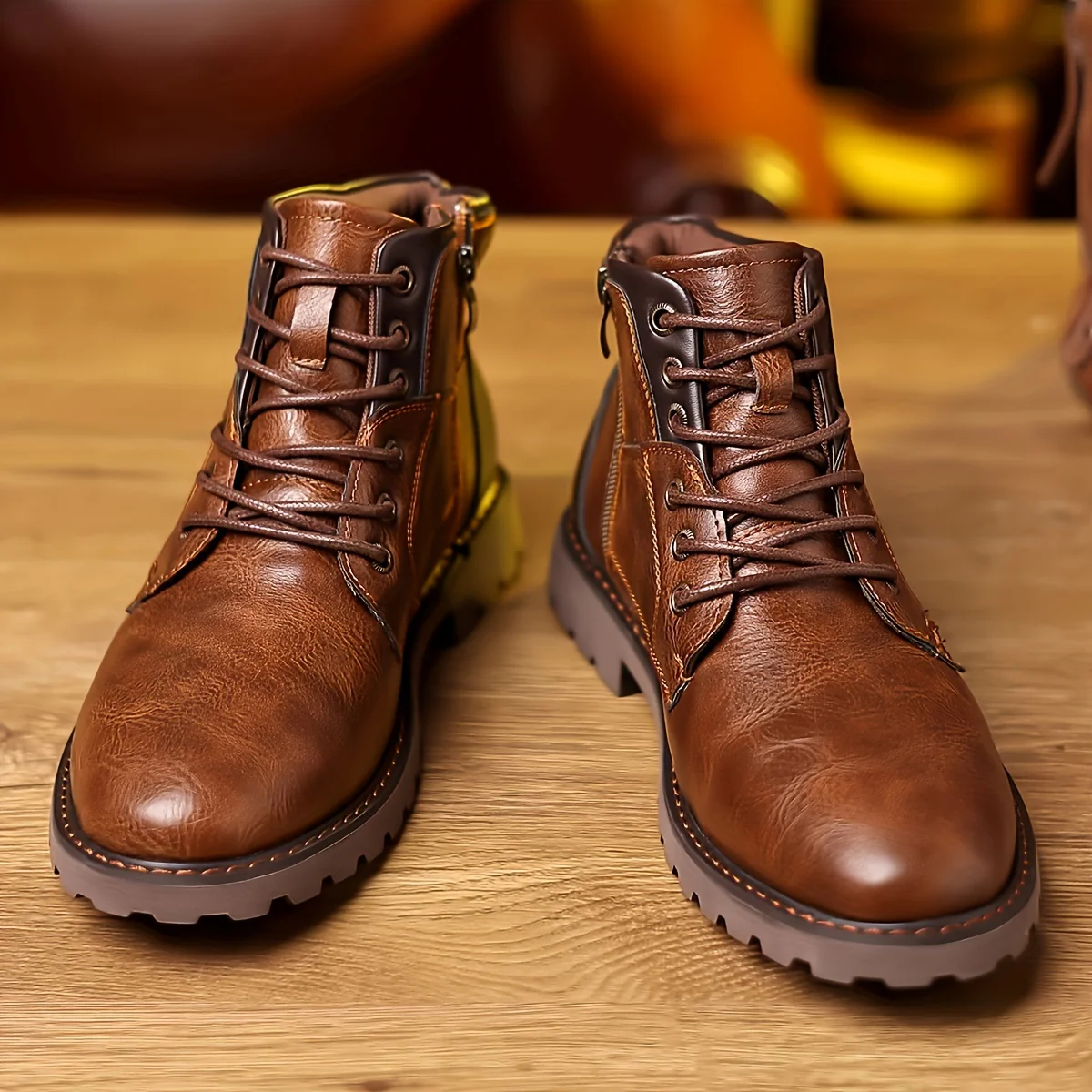 Daniel™ Vintage Lace-Up Boots - Image 3