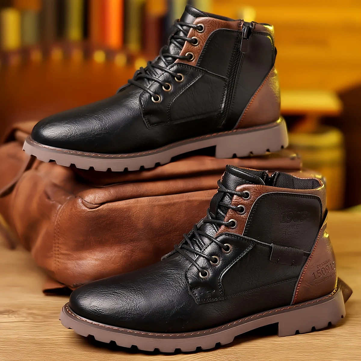 Daniel™ Vintage Lace-Up Boots - Image 4