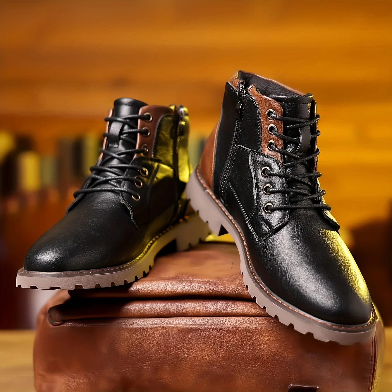 Daniel™ Vintage Lace-Up Boots - Image 5