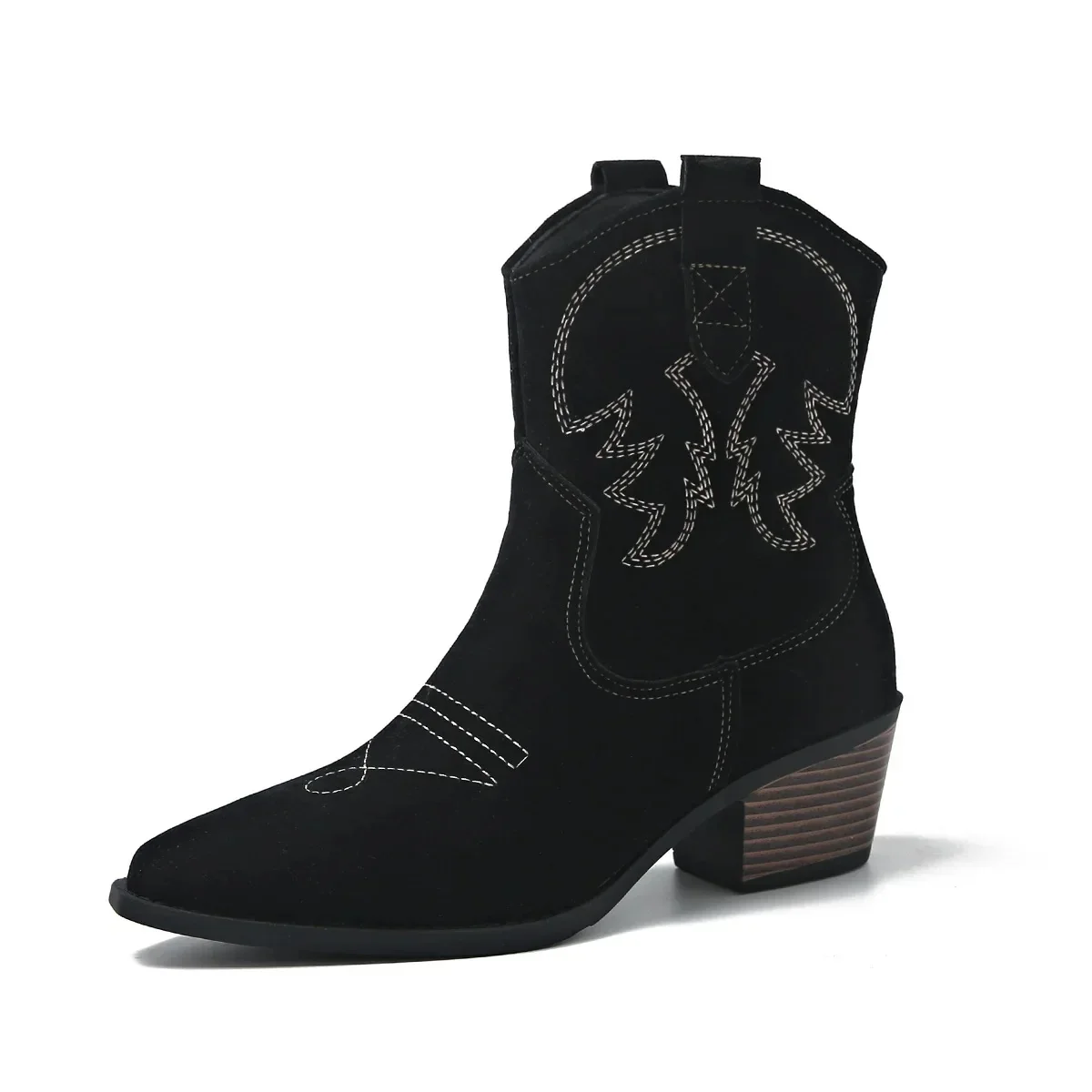 Daphne™ Western Cowboy Ankle Boots - Image 4
