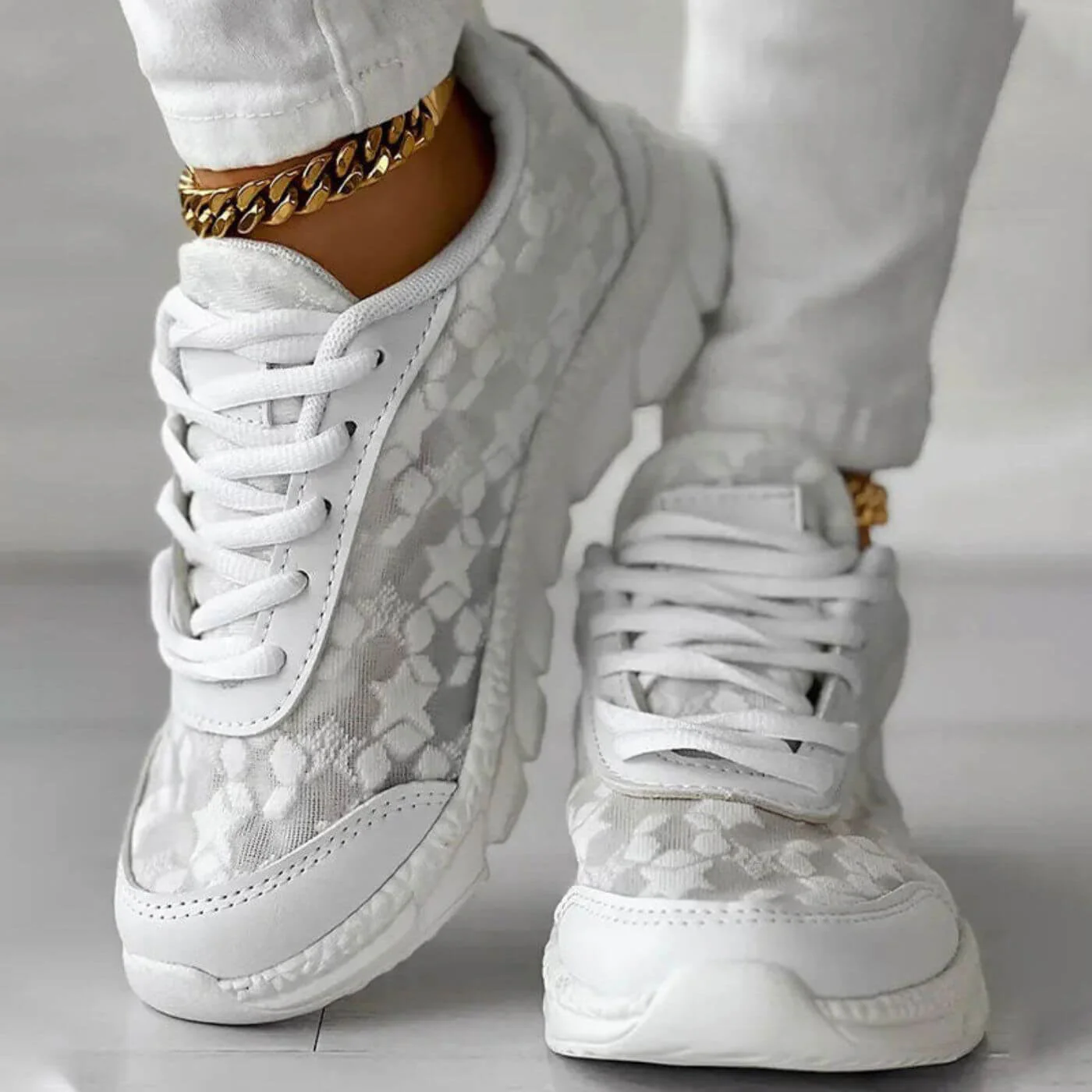 Dottie™ Breathable Orthopedic Lace Sneakers - Image 4