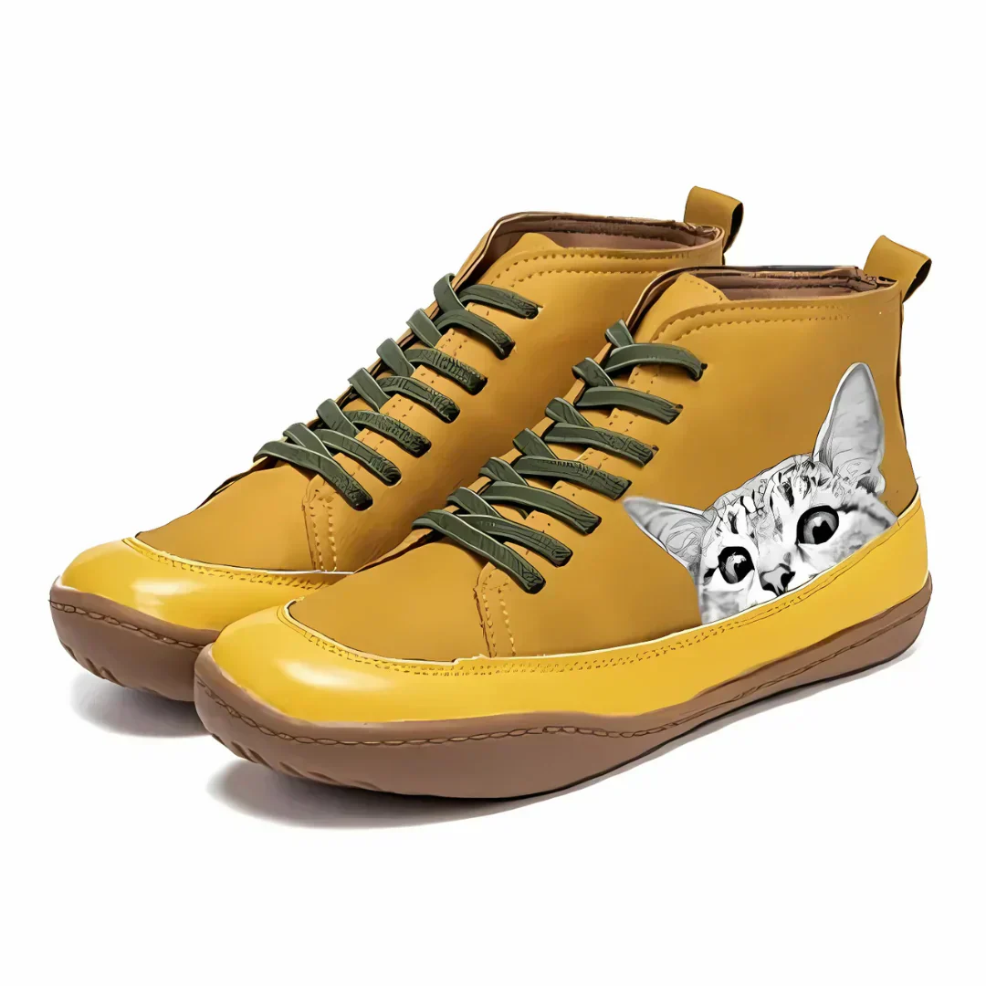 Fenella™ | Cat Motif Boots - Image 2