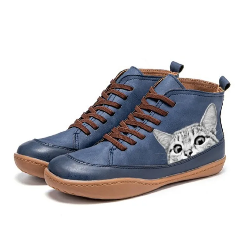 Fenella™ | Cat Motif Boots - Image 4