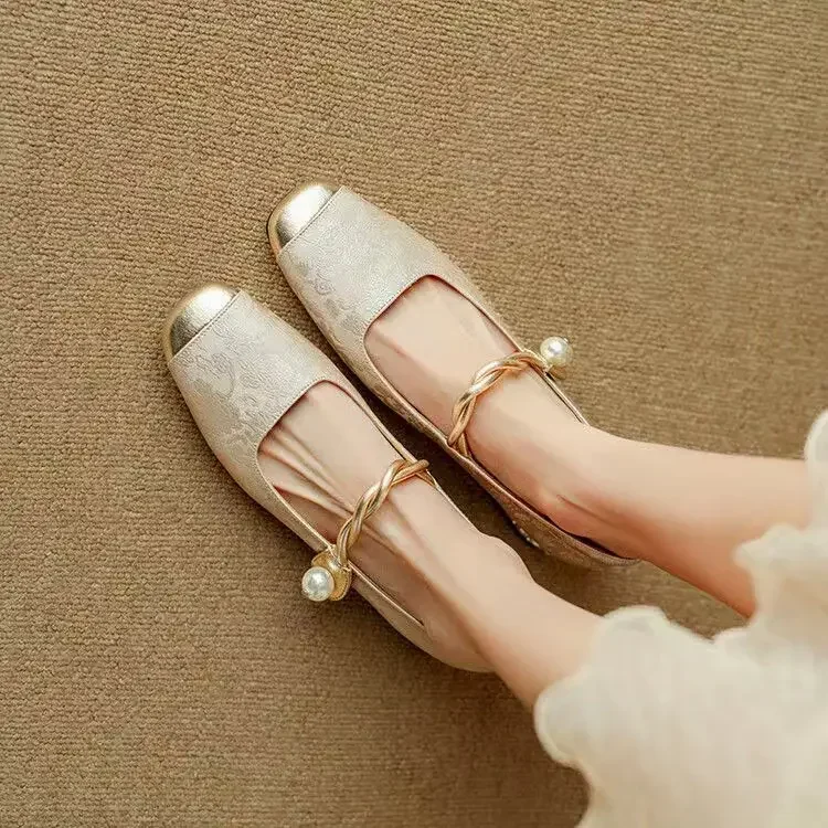 Fiola™ Vintage Pearl Flats - Image 10