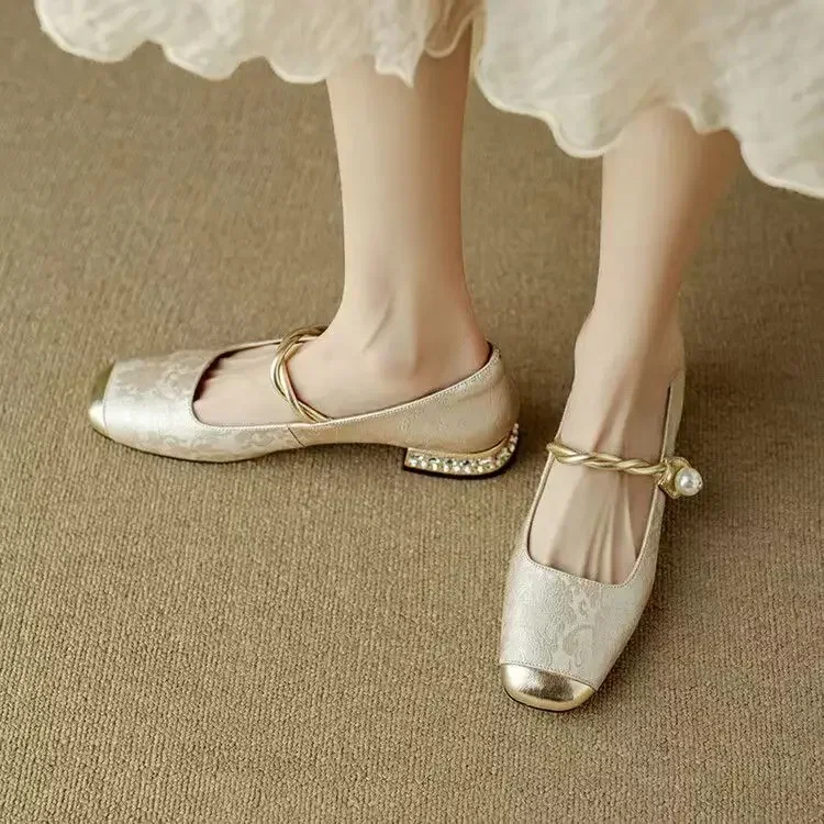 Fiola™ Vintage Pearl Flats - Image 11