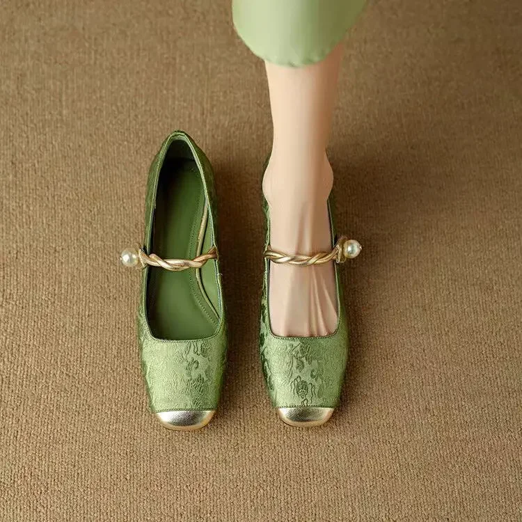 Fiola™ Vintage Pearl Flats - Image 3