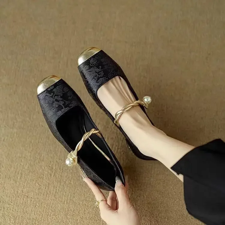Fiola™ Vintage Pearl Flats - Image 7