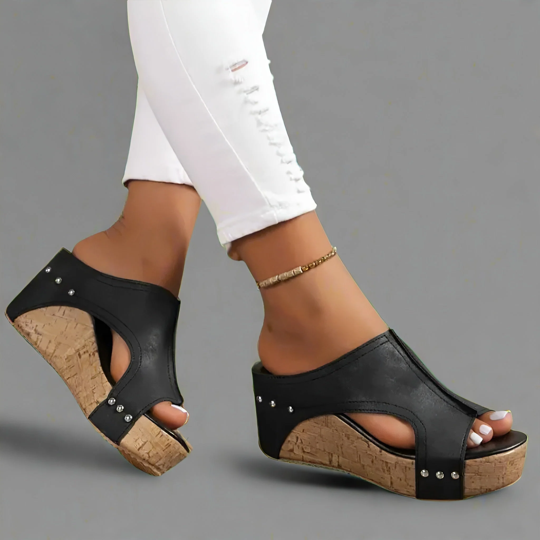 Ione™ Comfy Slip-On Wedge Sandals - Image 2