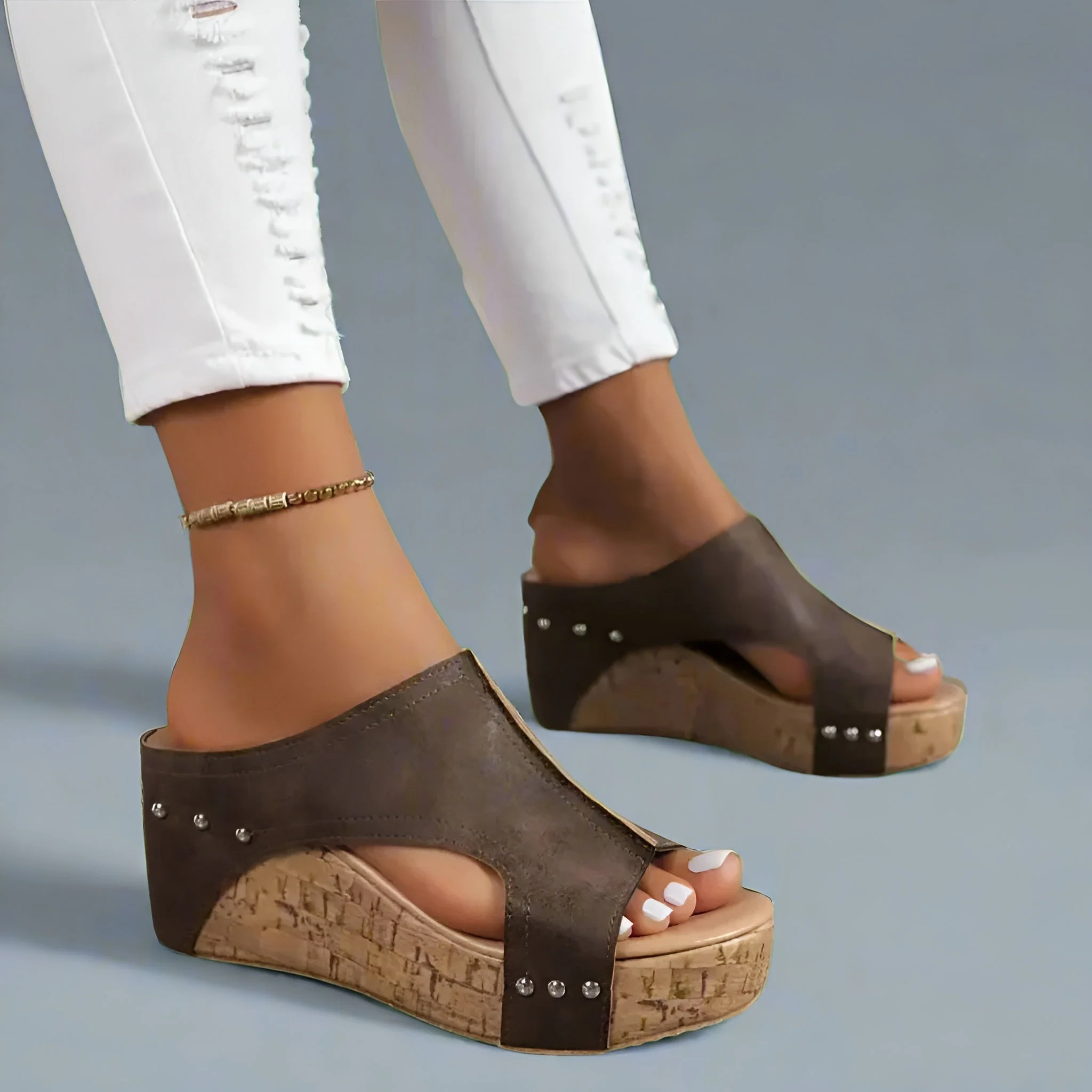 Ione™ Comfy Slip-On Wedge Sandals - Image 3