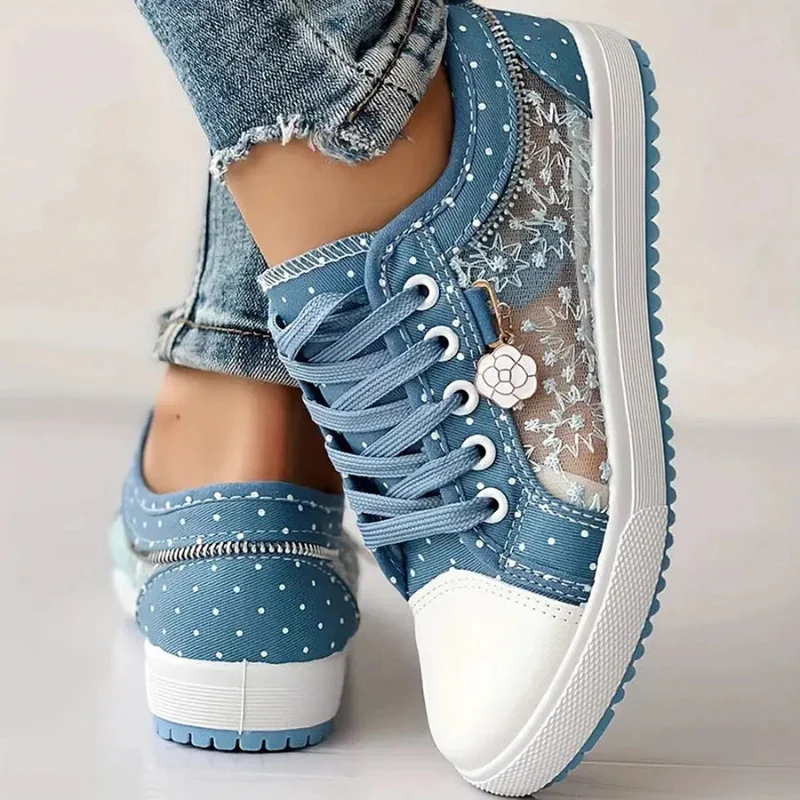 Jesslyn™ Floral Mesh Comfort Sneakers - Image 3