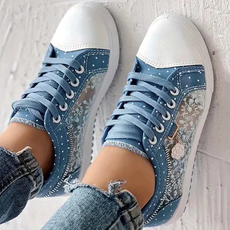 Jesslyn™ Floral Mesh Comfort Sneakers - Image 4