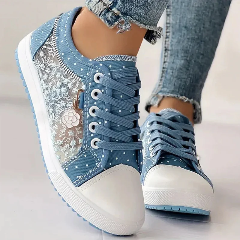 Jesslyn™ Floral Mesh Comfort Sneakers - Image 5