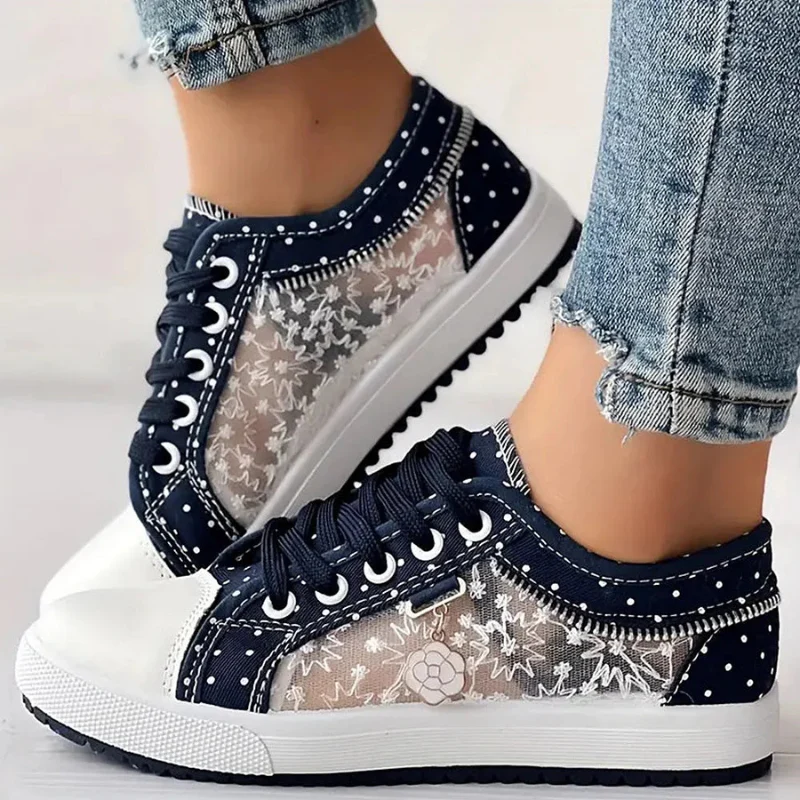 Jesslyn™ Floral Mesh Comfort Sneakers - Image 6