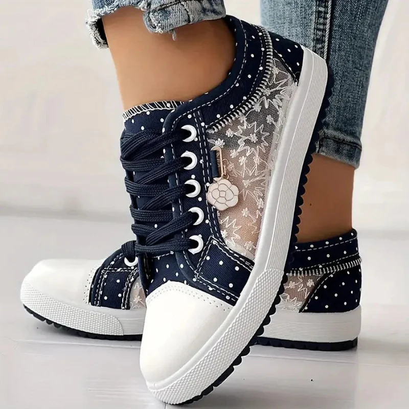 Jesslyn™ Floral Mesh Comfort Sneakers - Image 7