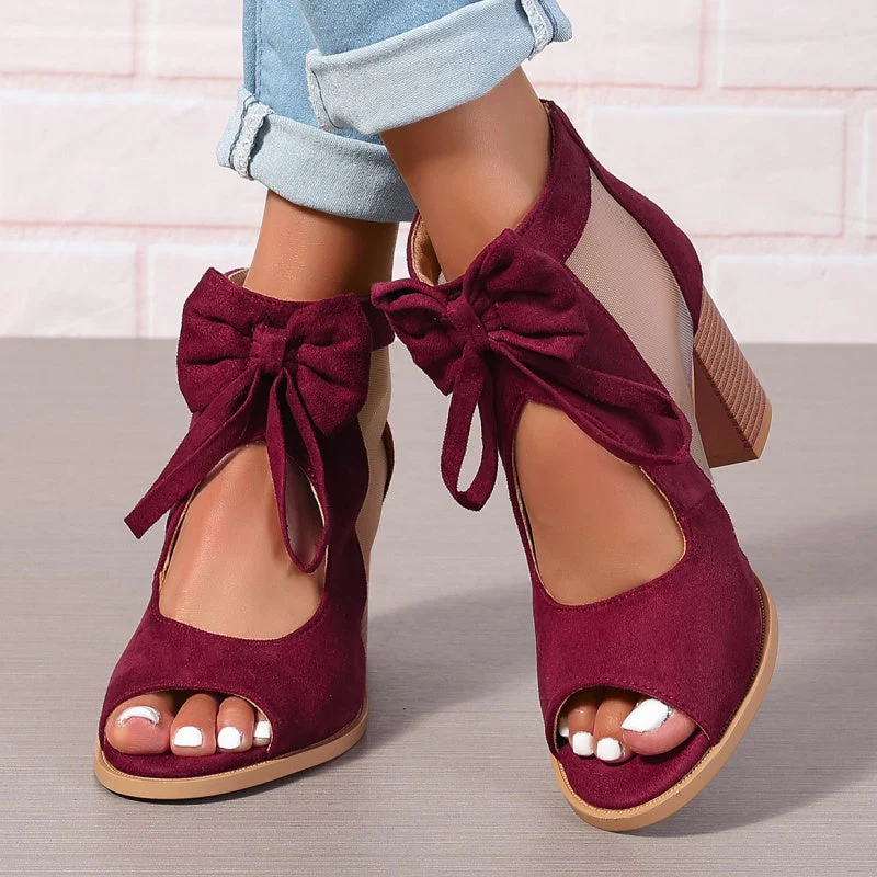 Junae™ GraceBow Peep-Toe Heels - Image 8