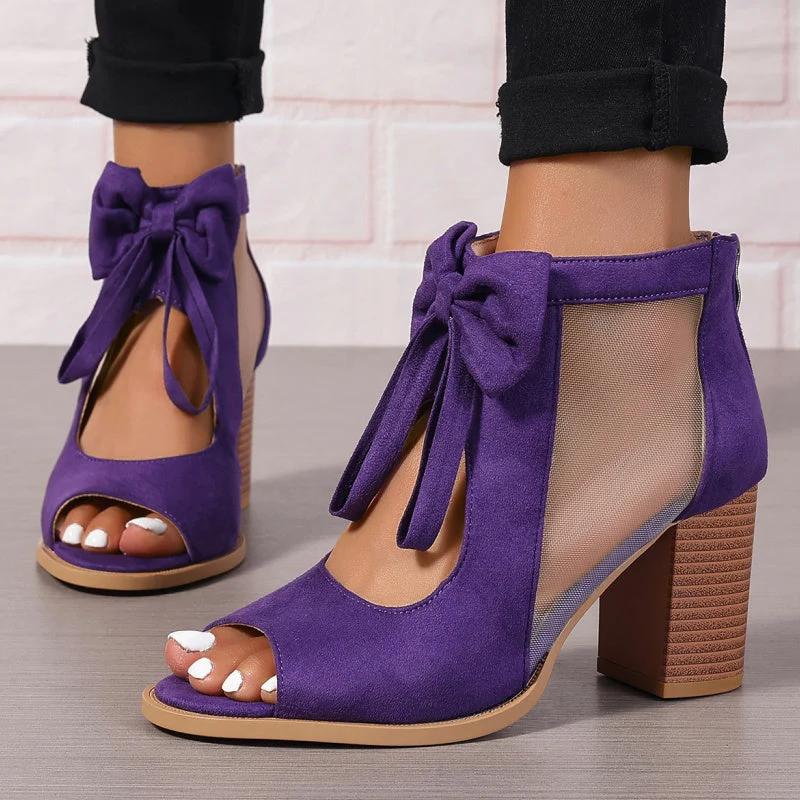 Junae™ GraceBow Peep-Toe Heels - Image 9