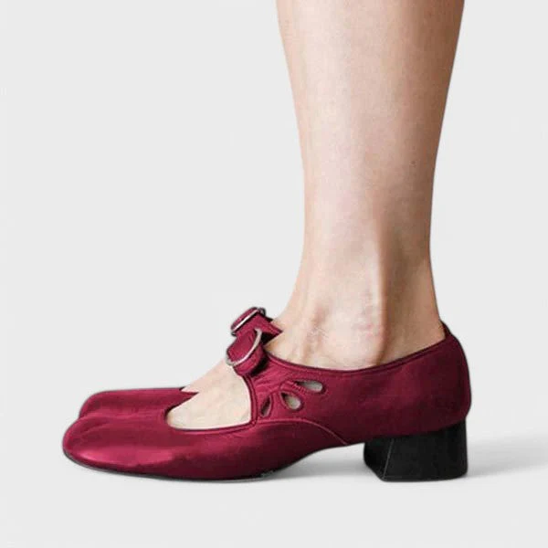 Keira™ Comfortable Low-Heel Strap Shoes - Image 10