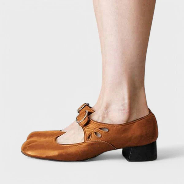 Keira™ Comfortable Low-Heel Strap Shoes - Image 4