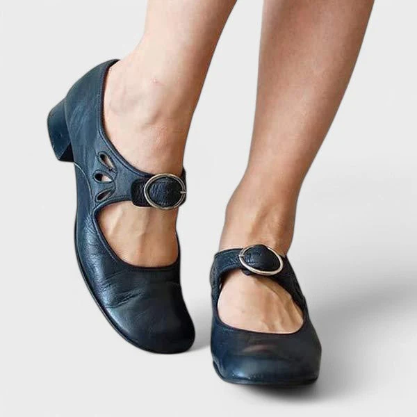 Keira™ Comfortable Low-Heel Strap Shoes - Image 5
