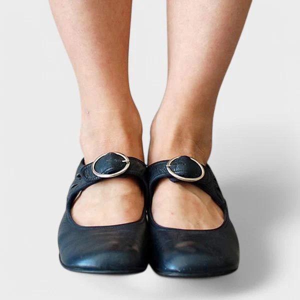 Keira™ Comfortable Low-Heel Strap Shoes - Image 8