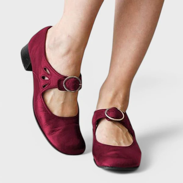 Keira™ Comfortable Low-Heel Strap Shoes - Image 9