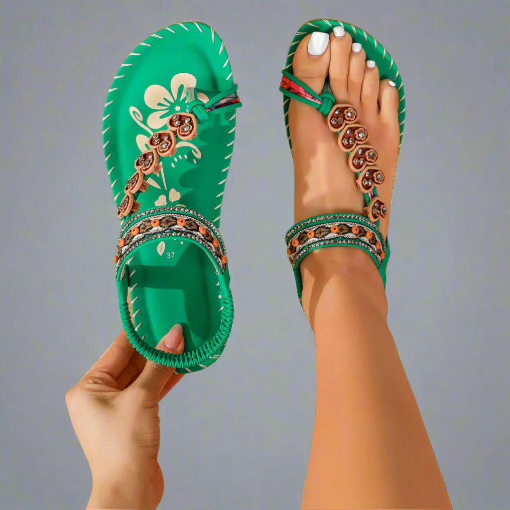 Lumen™ Boho Chic Embellished Sandals - Image 5