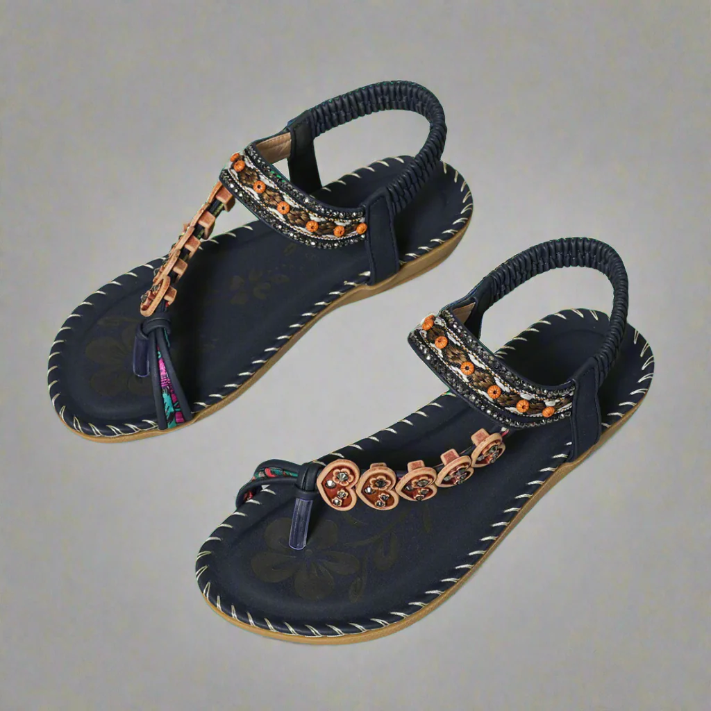 Lumen™ Boho Chic Embellished Sandals - Image 7