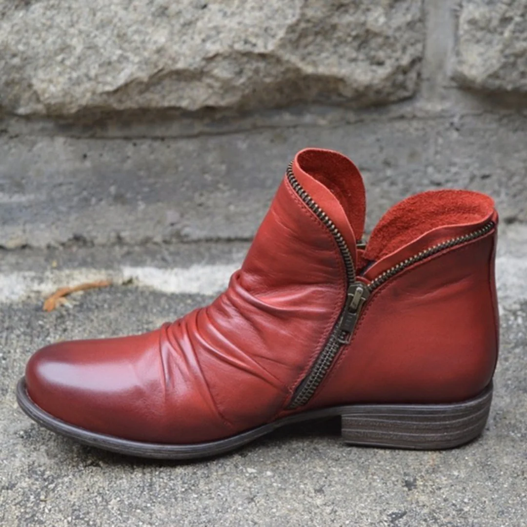 Maren™ | Zip-Up Ankle Boots - Image 4