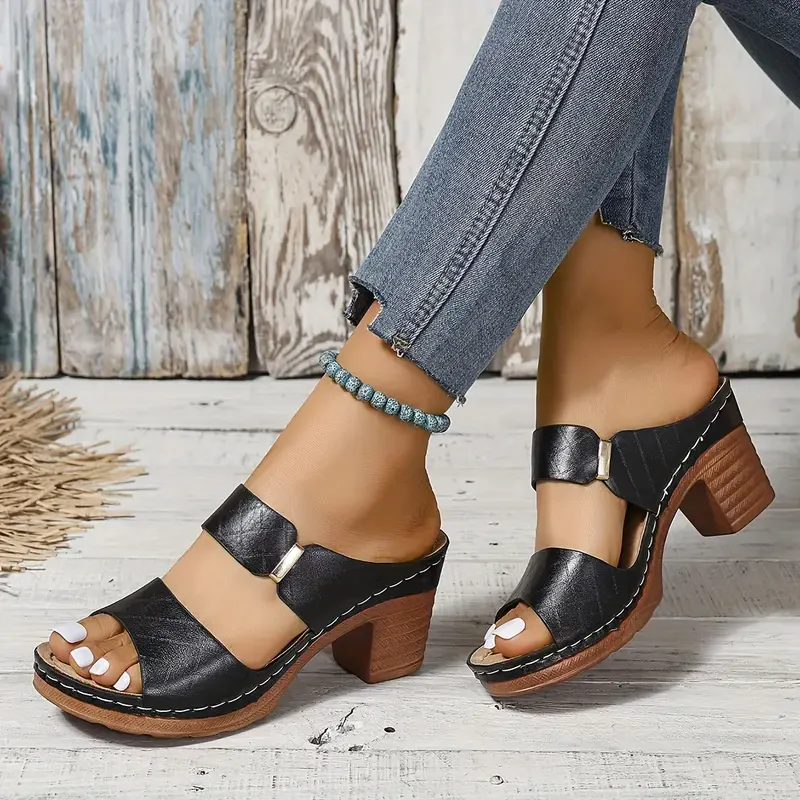 Mireya™ Stylish Comfort Block Heel Sandals - Image 2