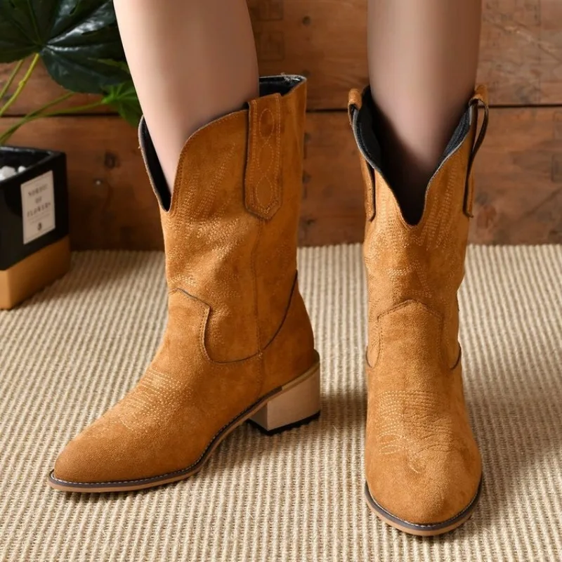Novella™ Retro Cowboy Boots - Image 2