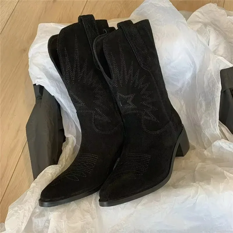 Novella™ Retro Cowboy Boots - Image 5