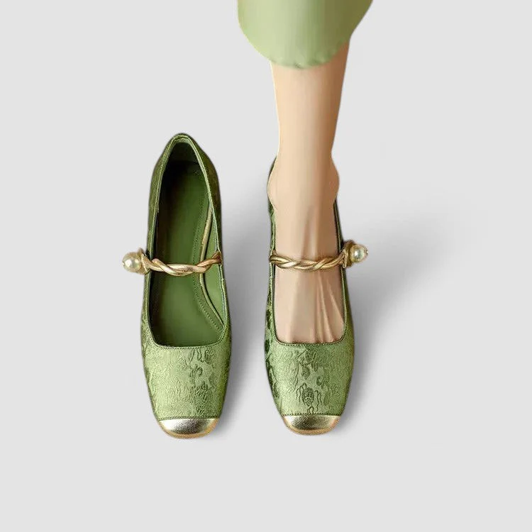 Sabella™ – Elegant Flats with Pearl Detail - Image 4