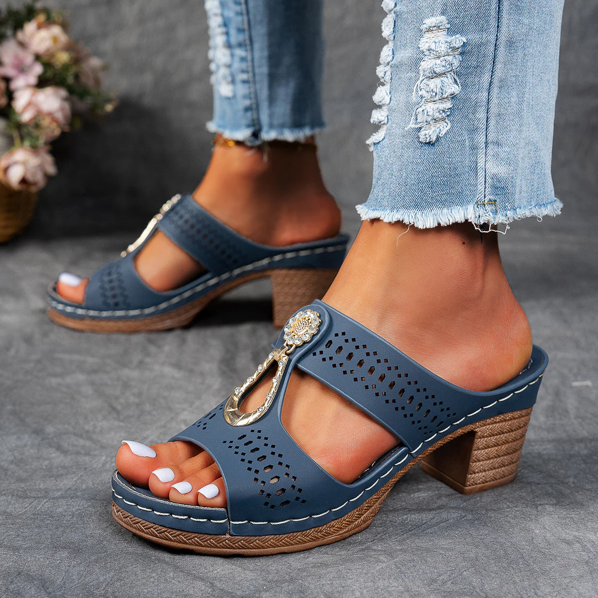 Sibley™ Sparkly Comfort Sandals - Image 6
