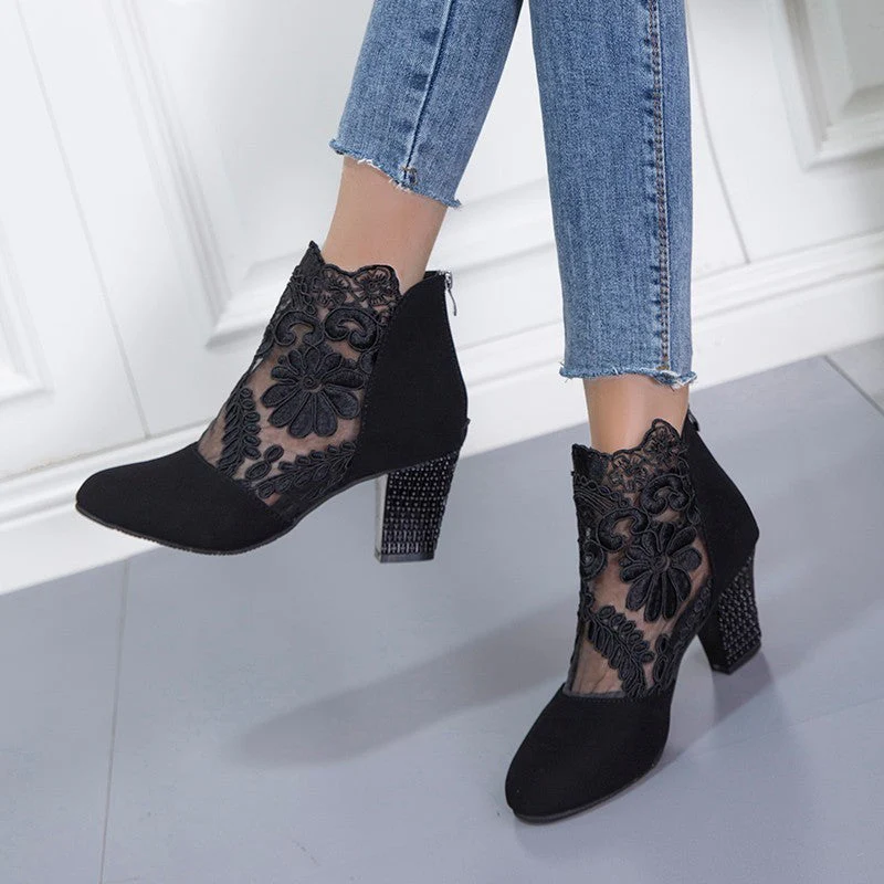 Suri™ Fashionable Lace Mesh Shoes - Image 2