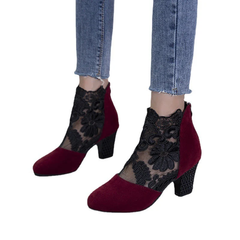 Suri™ Fashionable Lace Mesh Shoes - Image 3