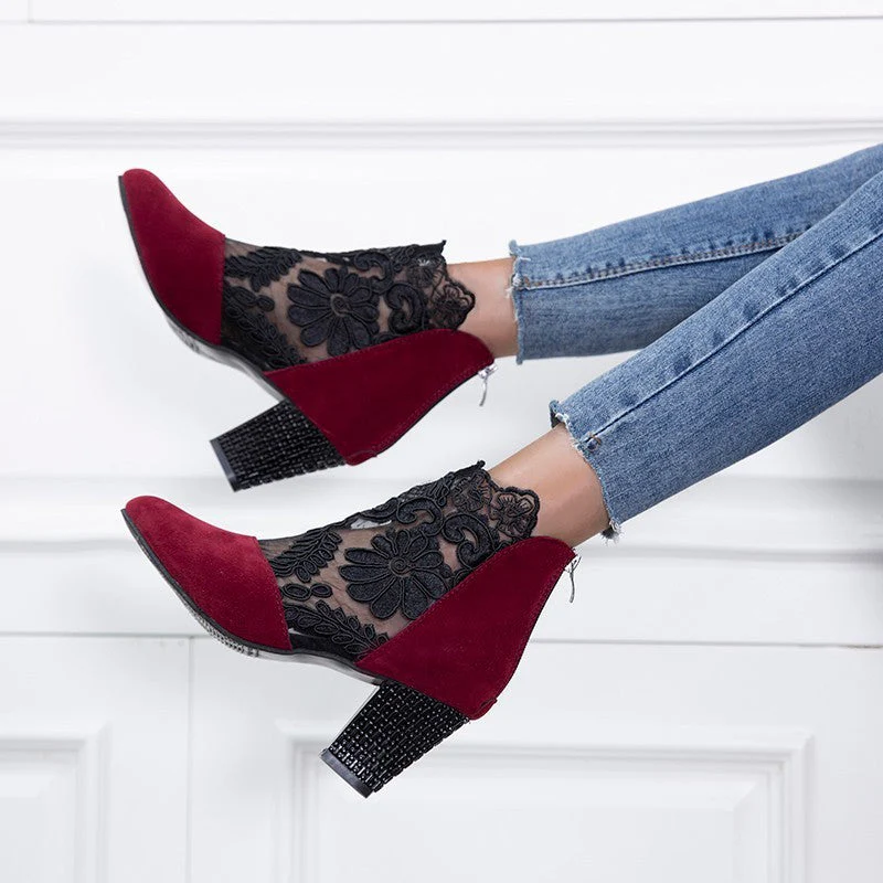 Suri™ Fashionable Lace Mesh Shoes - Image 4