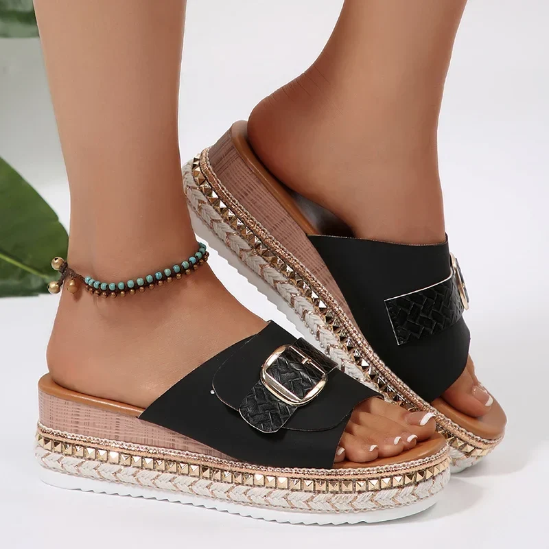 Tahlia™ SoftStep Espadrille Slides - Image 4