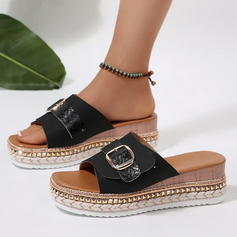 Tahlia™ SoftStep Espadrille Slides - Image 6