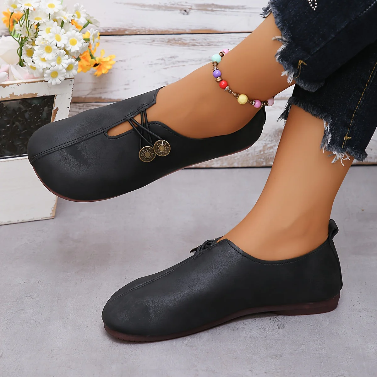 Thea™ Soft Flats Loafer Shoes - Image 2