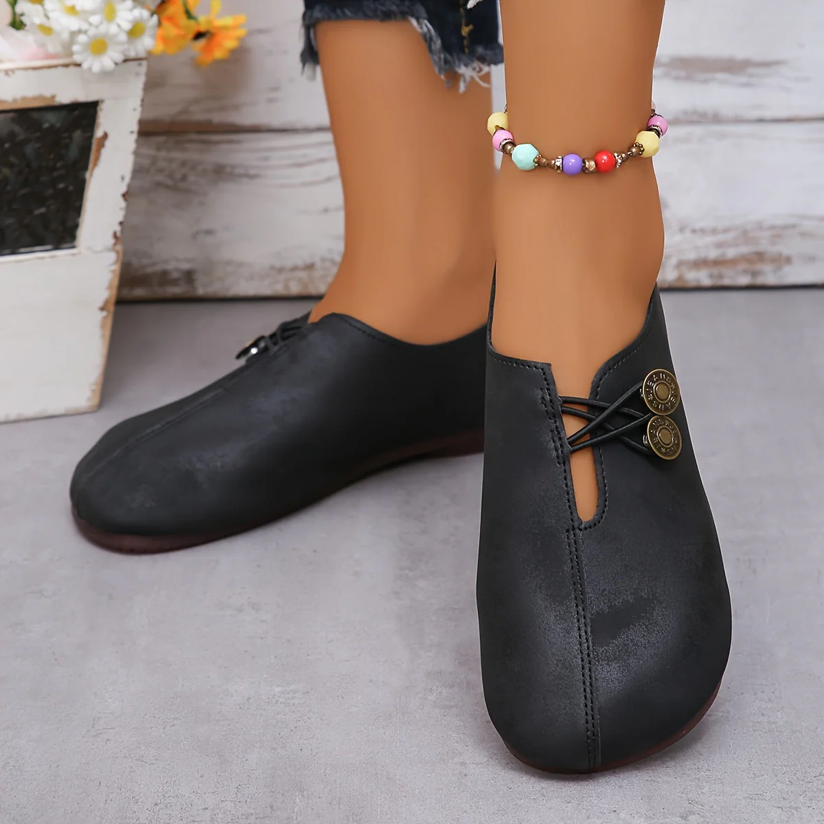 Thea™ Soft Flats Loafer Shoes - Image 3
