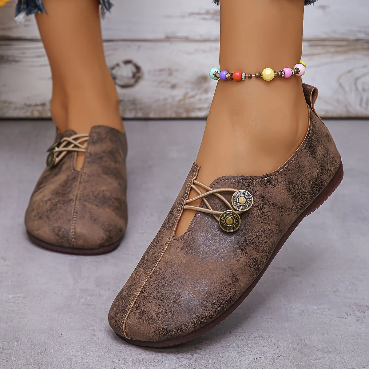 Thea™ Soft Flats Loafer Shoes - Image 5