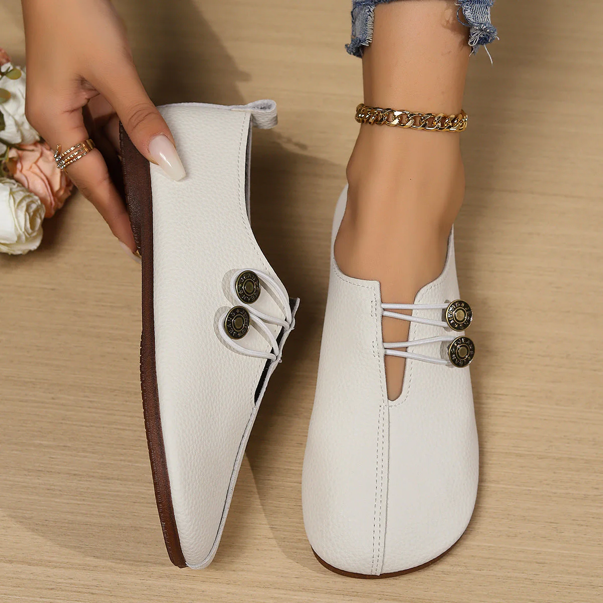 Thea™ Soft Flats Loafer Shoes - Image 9