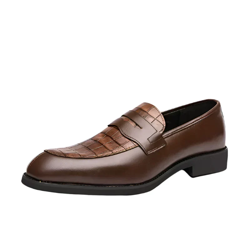 Zorren™ | Timeless Croc-Detail Loafer - Image 3